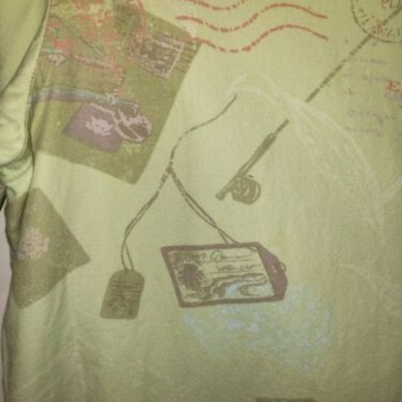 Columbia River Lodge Green Patterned Button Down - Picture 4 of 6